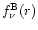 $f^{\rm B}_{\nu}(r)$