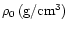 $\rho_0 \,({\rm g/cm^3})$