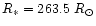 $R_{\ast}= 263.5~{R}_{\odot}$