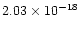 $2.03\times 10^{-18}$
