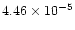 $4.46\times 10^{-5}$