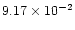 $9.17\times 10^{-2}$