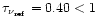 $\tau_{\nu_{\rm ref}}=0.40 < 1$