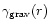 $\gamma_{\rm {grav}} (r)$