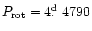 $P_{\rm
rot}=4\hbox{$.\!\!^{\rm d}$ }4790$
