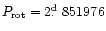 $P_{\rm rot}=2\hbox{$.\!\!^{\rm d}$ }851976$