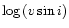 ${\log{(v \sin{i})}}$