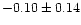 $-0.10 \pm 0.14$