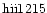 ${\rm hii1215 }$