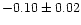 $-0.10 \pm 0.02$