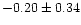 $-0.20 \pm 0.34$