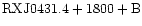 ${\rm RXJ0431.4+1800 +B}$