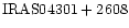${\rm IRAS04301+2608 }$