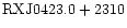 ${\rm RXJ0423.0+2310 }$