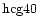 ${\rm hcg40 }$