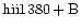 ${\rm hii1380 +B }$