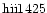 ${\rm hii1425 }$