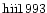 ${\rm hii1993 }$