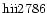 ${\rm hii2786 }$