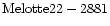 ${\rm Melotte22-2881 }$