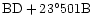 ${\rm BD+23^\circ501B }$