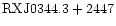 ${\rm RXJ0344.3+2447 }$