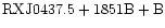 ${\rm RXJ0437.5+1851B +B}$