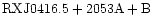 ${\rm RXJ0416.5+2053A +B}$