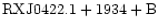 ${\rm RXJ0422.1+1934 +B}$