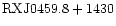 ${\rm RXJ0459.8+1430 }$