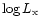 $\log{L_{\rm x}}$
