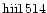 ${\rm hii1514 }$