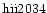 ${\rm hii2034 }$