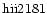 ${\rm hii2181 }$