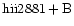 ${\rm hii2881 +B }$