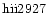 ${\rm hii2927 }$