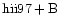 ${\rm hii97 +B }$