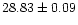 $28.83 \pm 0.09$