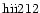 ${\rm hii212 }$