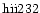 ${\rm hii232 }$
