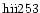 ${\rm hii253 }$