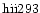 ${\rm hii293 }$