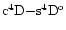 $\rm { c{}^4D}{-}\rm { s{}^4D^o }$