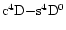 $\rm {c^4D}{-}\rm {s^4D^0}$