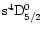 $\rm {s^4D^0_{5/2}}$