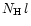 $N_{\rm H}\,l$