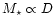 $M_\star \propto D$