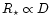 $R_\star \propto D$