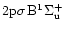 $\rm {2p\sigma \, B^1\Sigma_u^+}$