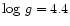 $\log\, g =4.4$